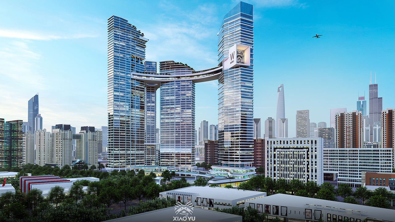 lumion成都某酒店建筑动画表现（图ZMjA3NjE4NDU2） - 建筑/空间 - 站酷设计师小鱼AI设计原创素材 - 站酷ZCOOL