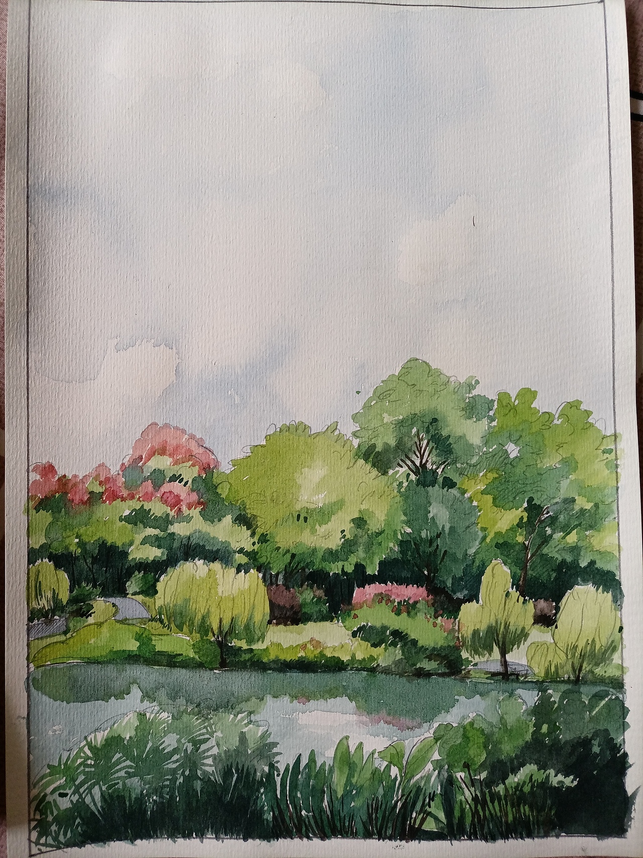 2022.2.23-2022.3.3水彩风景