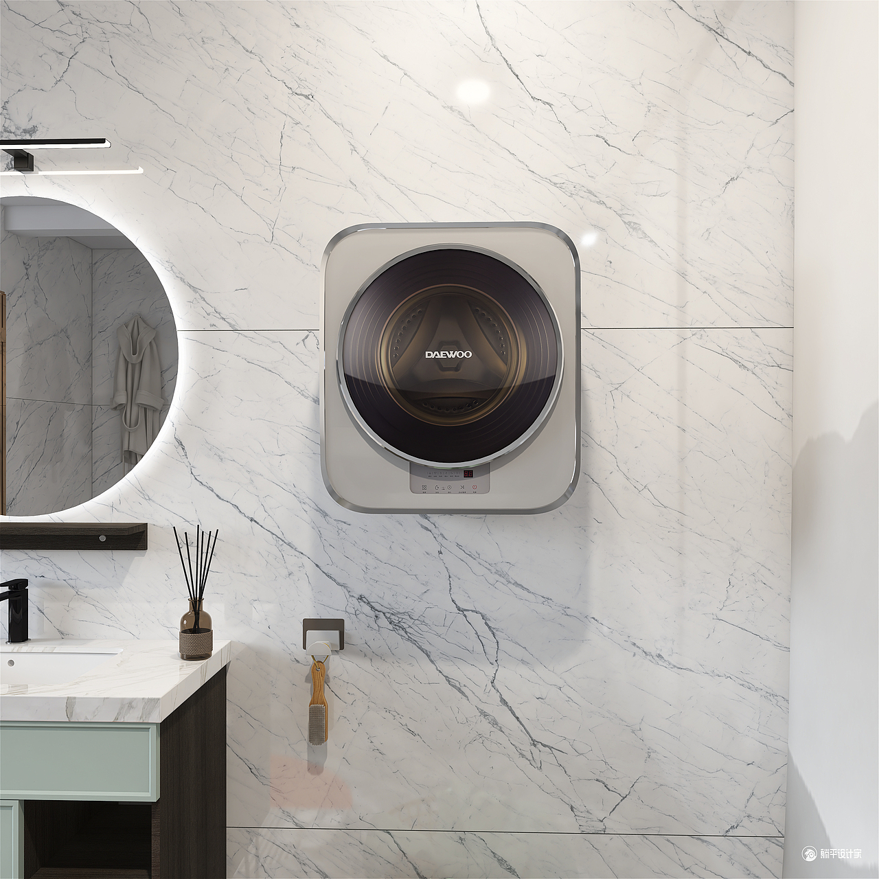 壁挂洗衣机 场景（图ZMjYwNzIyMDky） - 生活用品 - 站酷设计师今天心情原创素材 - 站酷ZCOOL