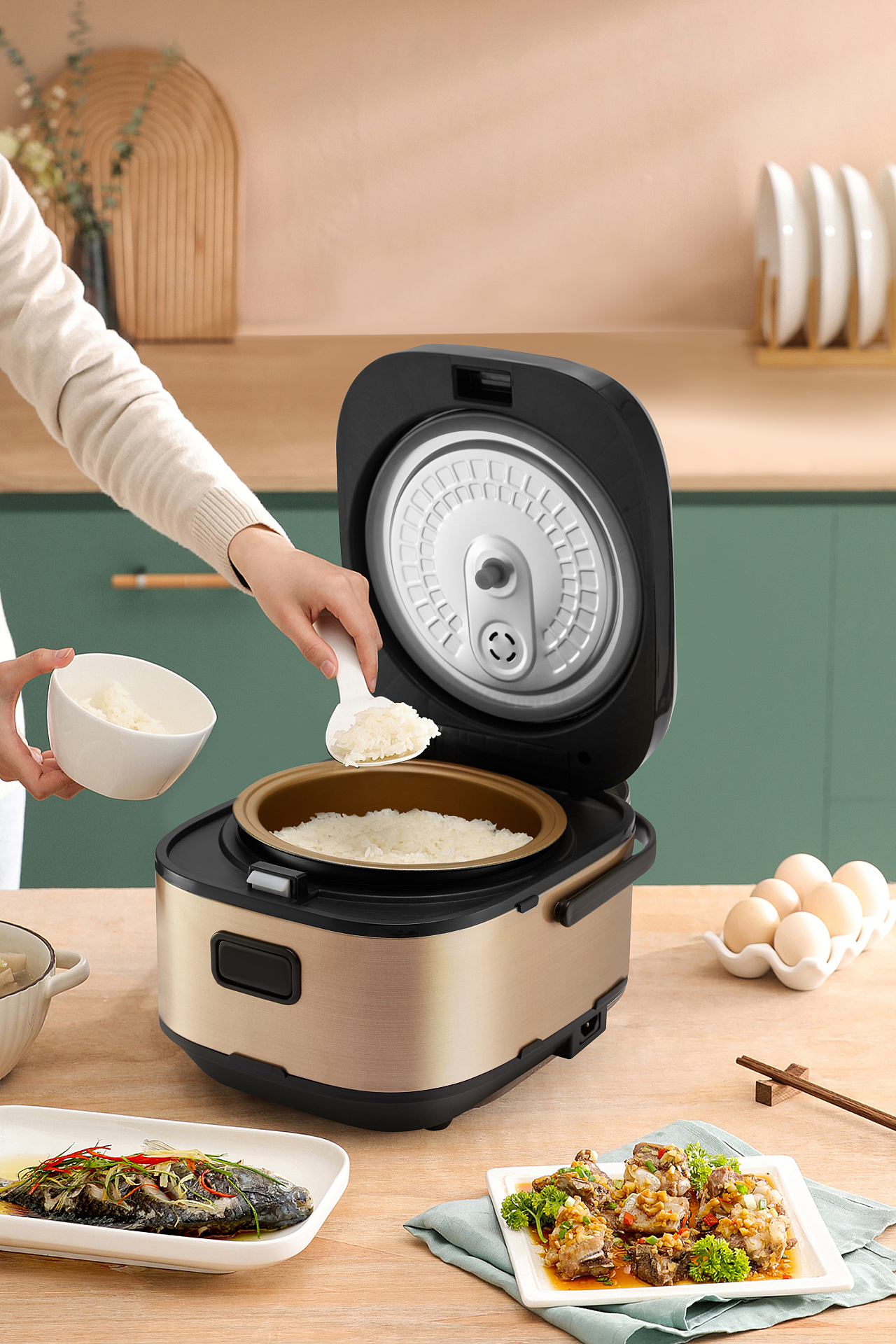 小家电拍摄|便携电饭煲