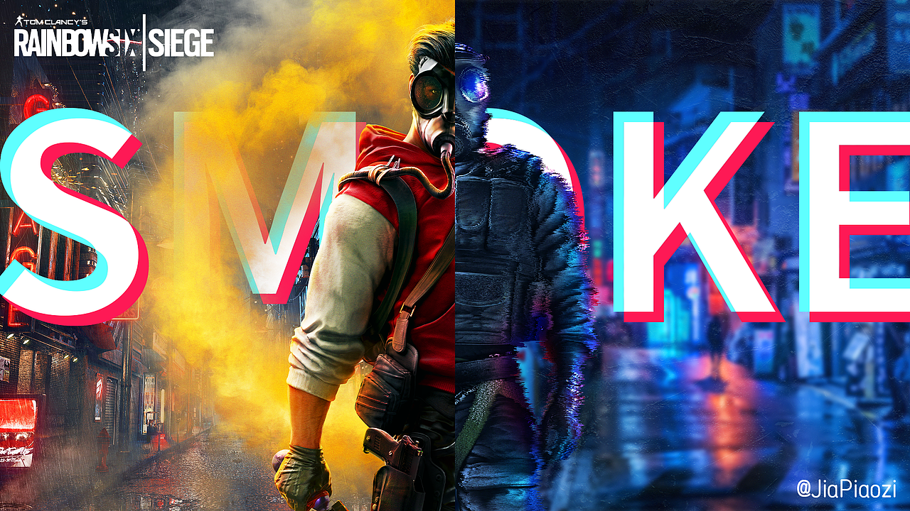 彩虹六号 smoke 精英皮肤|平面|海报|假丨票子_原创作品-站酷zcool