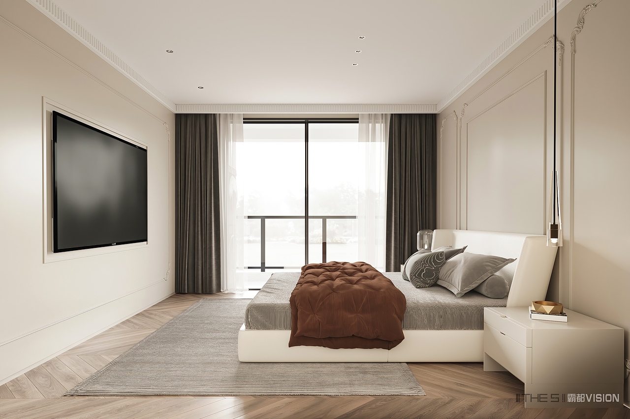 现代暖色调小套房