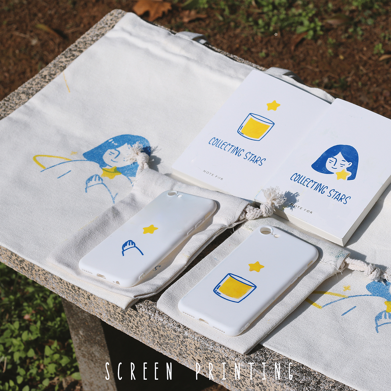 丝网印刷作品/一些小玩意(失败hh|手工艺|其他手工艺|青川川川_原创