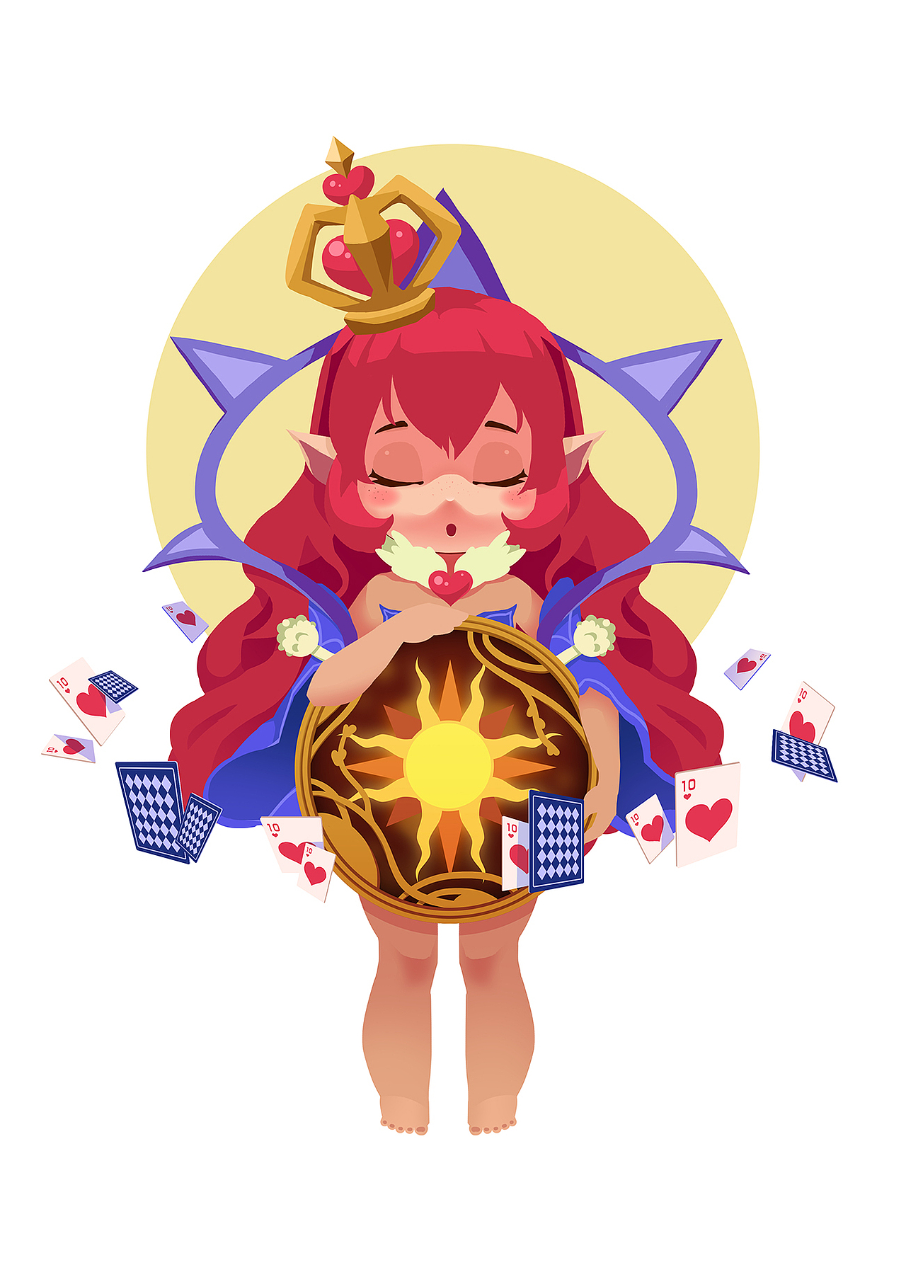 扑克花色（图ZMTAxODE5MTgw） - 商业插画 - 站酷设计师夏草插画原创素材 - 站酷ZCOOL