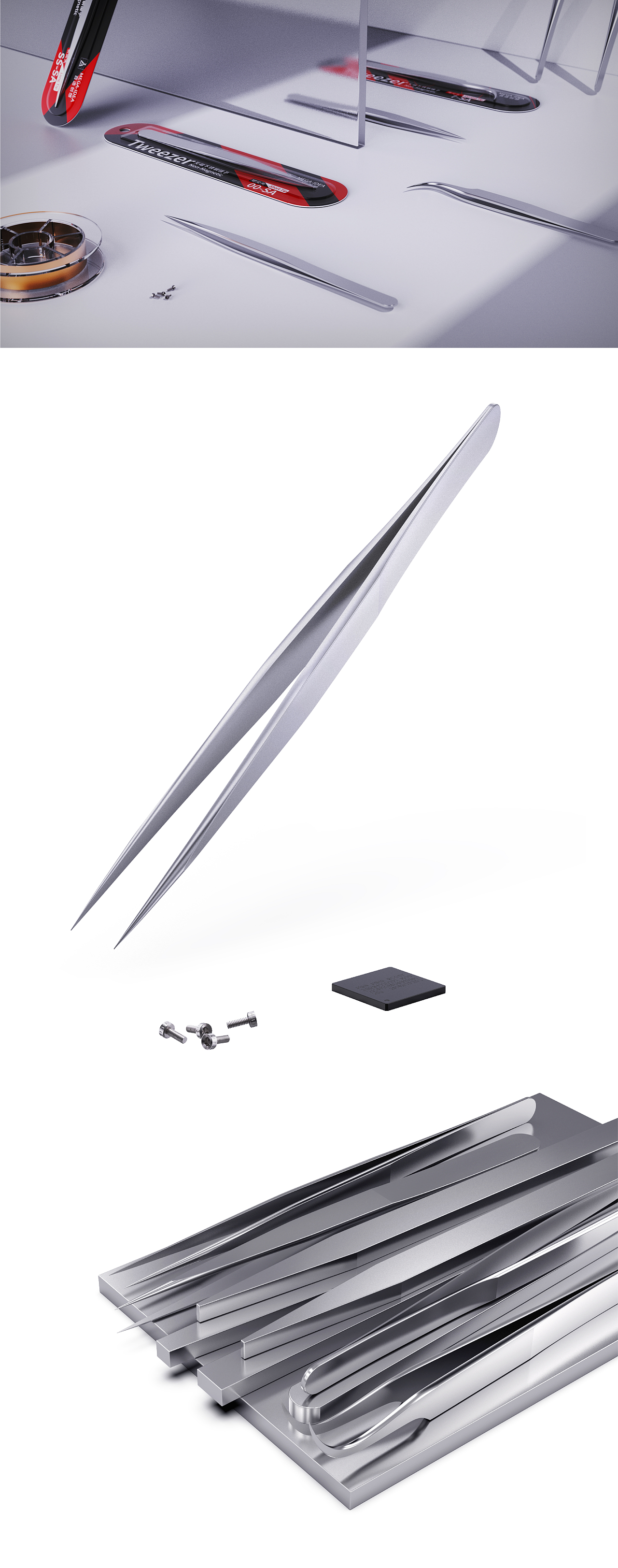 实拍+keyshot渲染--镊子（图ZMjQxNjk2NjE2） - 工业用品/机械 - 站酷设计师画成雨落下原创素材 - 站酷ZCOOL