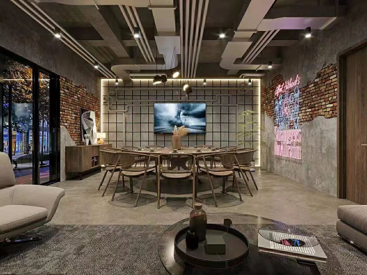 叙利亚战后风的餐厅