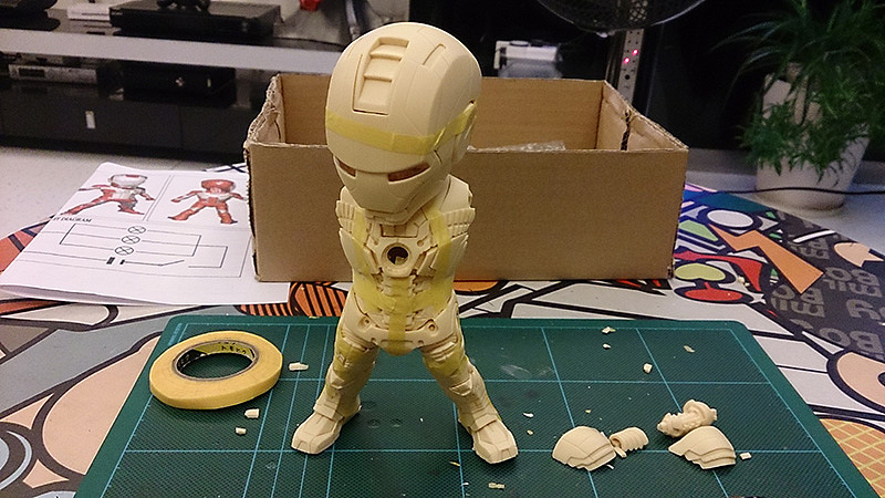 Q版，钢铁侠 MARK V 来了！！！（图ZMTAyODQzODA=） - 手办/模玩 - 站酷设计师步行者原创素材 - 站酷ZCOOL