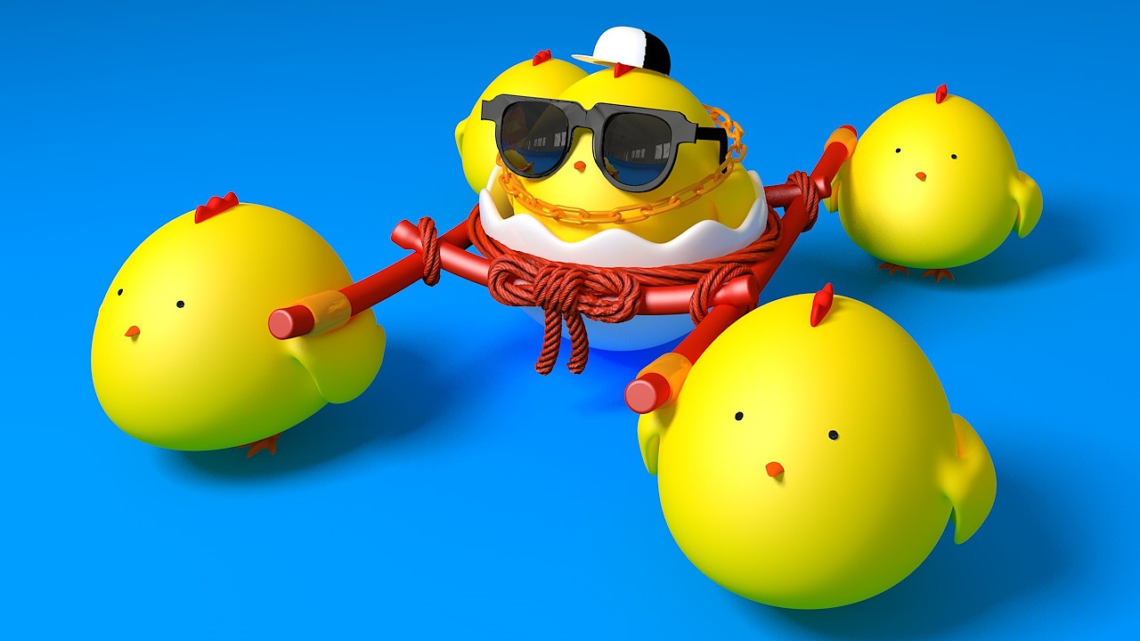 嘻哈小鸡（图ZODc5MTA0NTI=） - 人物/生物 - 站酷设计师人间大泡泡原创素材 - 站酷ZCOOL