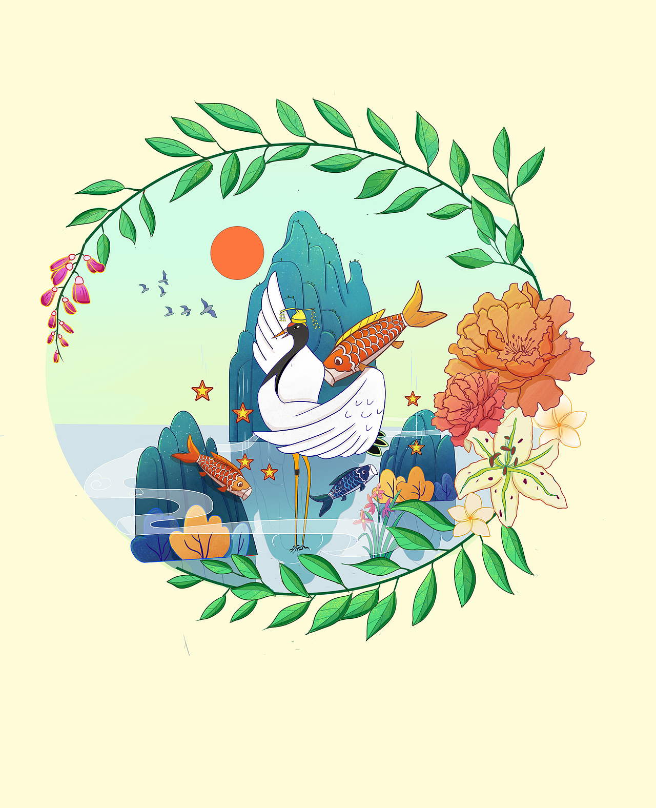 国风系列插画（图ZMjgwOTE4OTYw） - 商业插画 - 站酷设计师灯宝原创素材 - 站酷ZCOOL