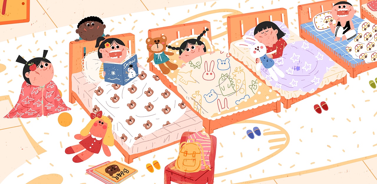 幼稚园的故事03（图ZMjEwNjEzNjEy） - 儿童插画 - 站酷设计师秧琪yoki原创素材 - 站酷ZCOOL