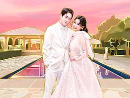 私人訂制繪本風(fēng)婚禮請柬設(shè)計 ???