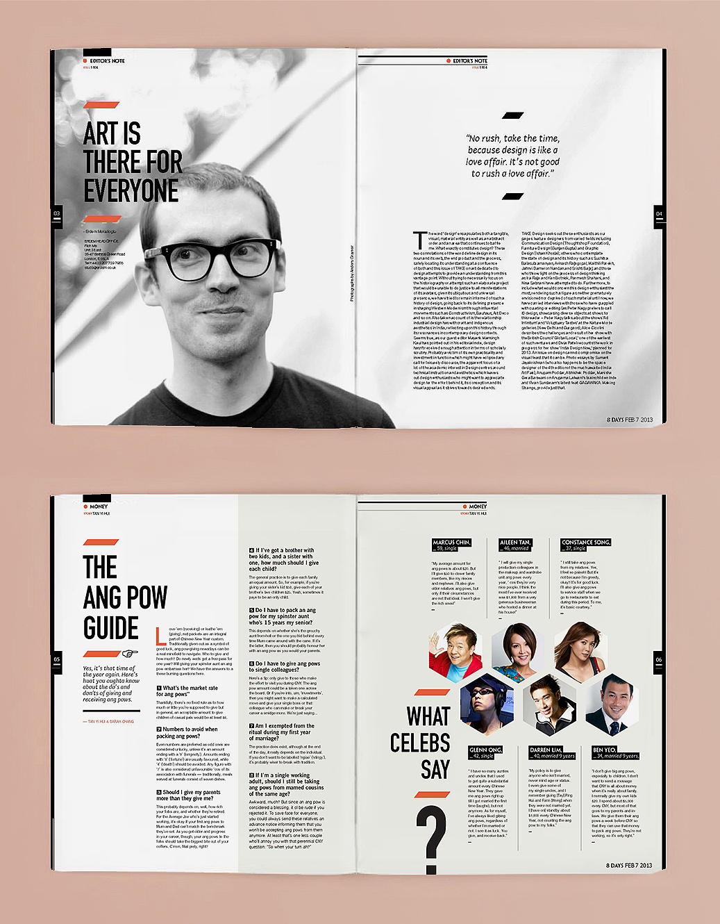 8 days magazine editorial layout design 杂志书籍排版板平面书装/画册neuneuneu 原创