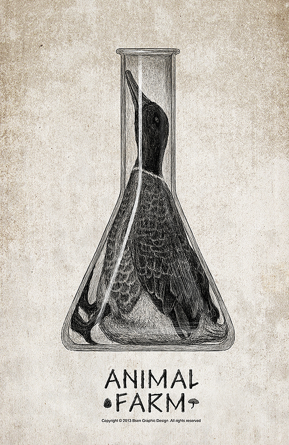 动物庄园系列插画——实验室（图ZMTI3MTM1NDA=） - 商业插画 - 站酷设计师王比森bsen原创素材 - 站酷ZCOOL