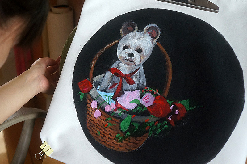 原创手绘帆布包—萌逗比小狗BB（私人定制）（图ZNTcxODY3NTY=） - 其他手工艺 - 站酷设计师果子design原创素材 - 站酷ZCOOL