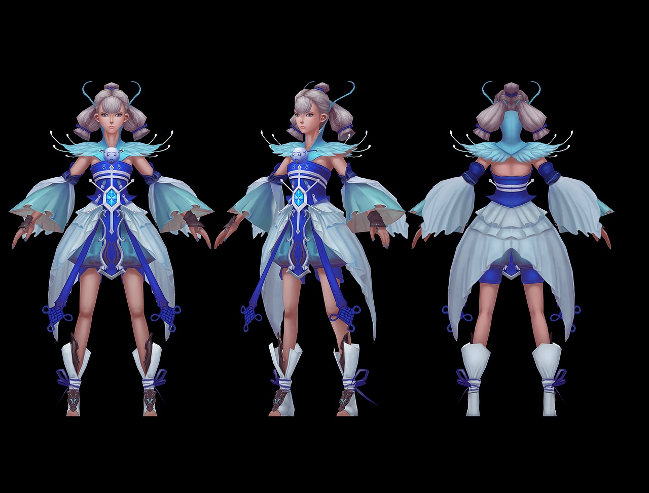 仙侠女手绘模型（图ZOTk1ODI5MTY=） - 人物/生物 - 站酷设计师DeDeMaCool原创素材 - 站酷ZCOOL