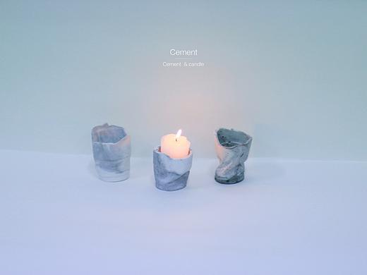 ‘Cefirement’ - 水泥烛台  /  水泥置物盒 - 