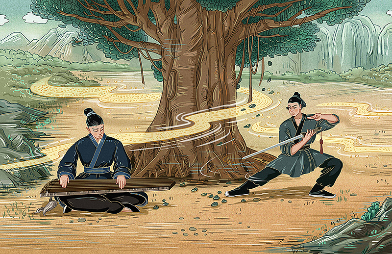 【2018插画集合】-1-古诗词配图