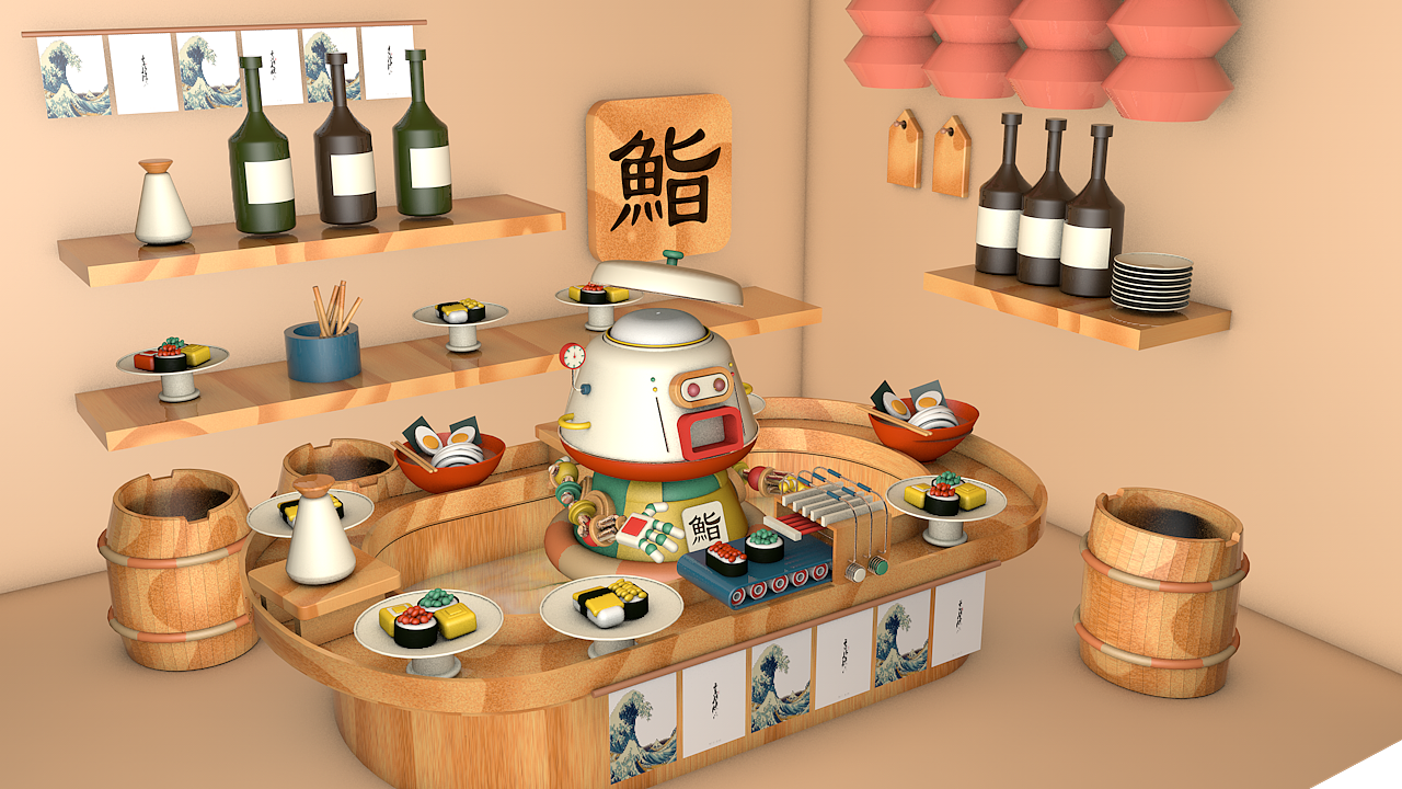 C4D建模（图ZMjAyNjc3NzM2） - 场景 - 站酷设计师两口菠萝原创素材 - 站酷ZCOOL