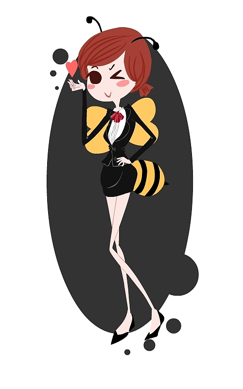 蜜蜂花园的小蜜蜂（造型）~~