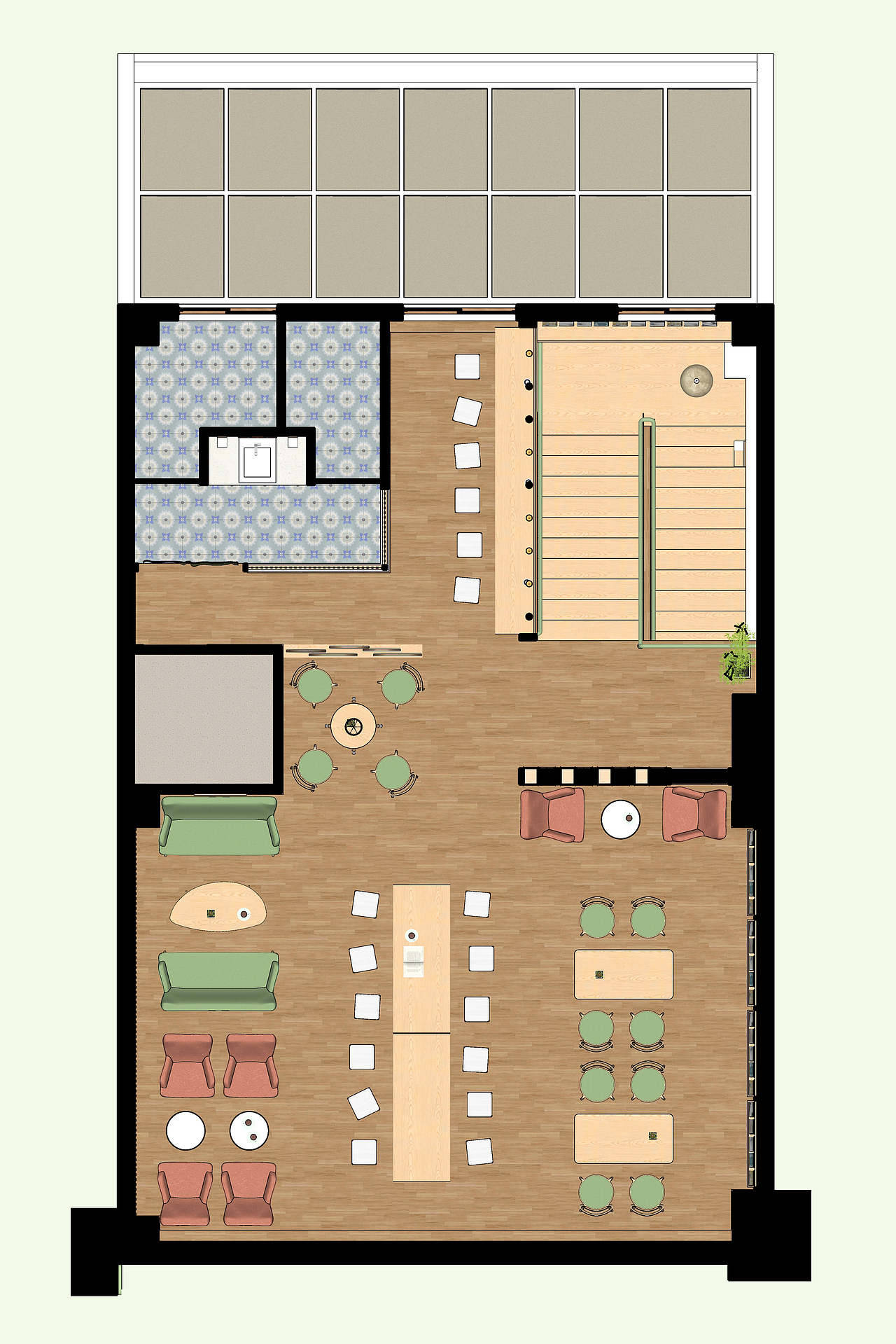 东篱下茶饮店门店设计——千岛湖鱼街店