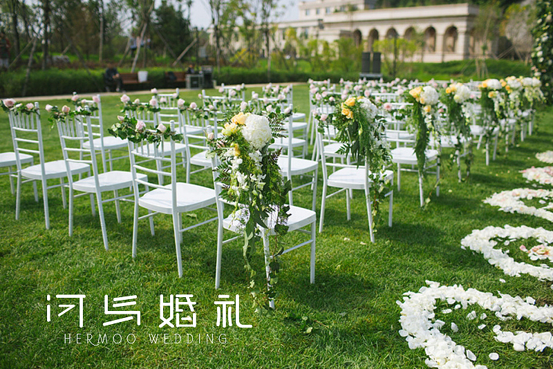 河马婚礼｜户外婚礼（白色＋绿色）（图ZMTM4NjEzNDY0） - 人文/纪实摄影 - 站酷设计师河马婚礼原创素材 - 站酷ZCOOL