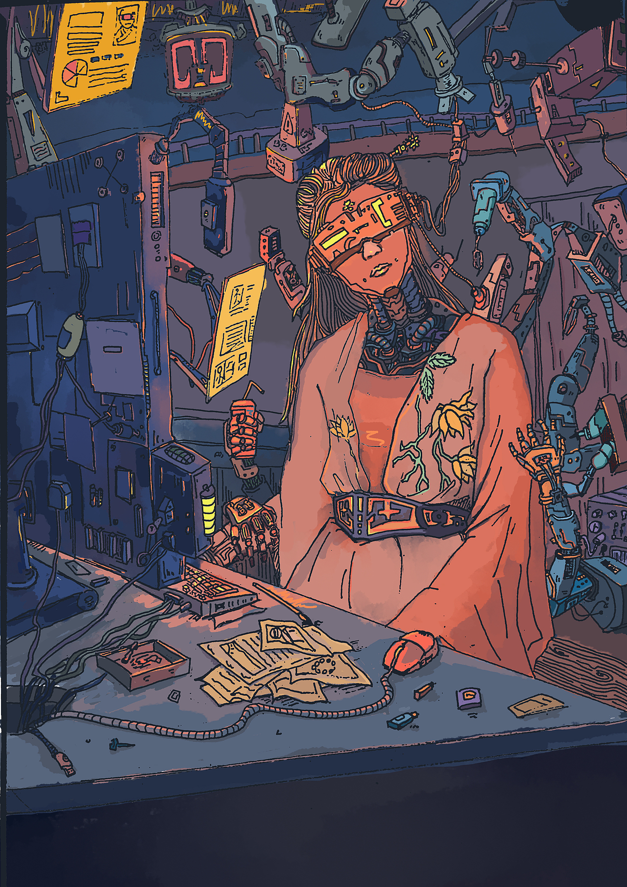 朋克唐朝（图ZMjA4NzI0NTIw） - 创作习作 - 站酷设计师叫我二十四原创素材 - 站酷ZCOOL