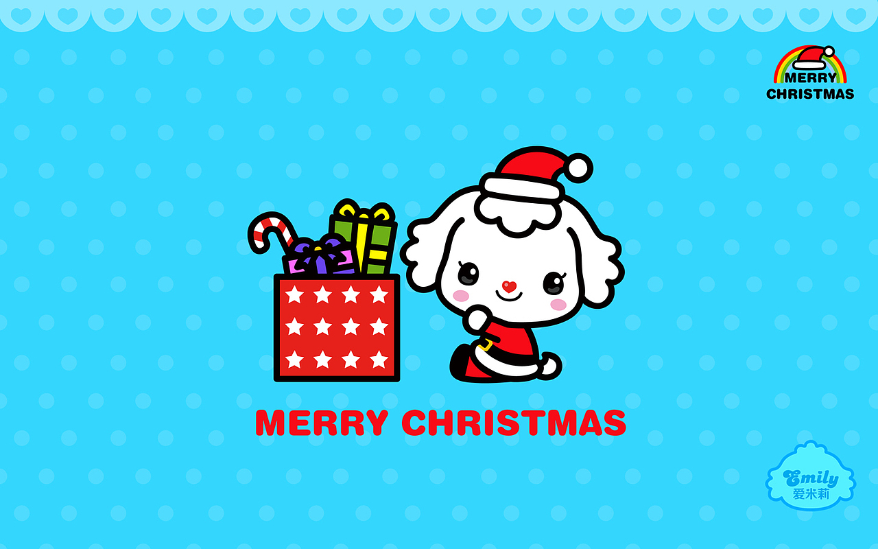 爱米莉—圣诞快乐！（图ZMTIzNDY2OTI=） - 商业插画 - 站酷设计师古古龙原创素材 - 站酷ZCOOL