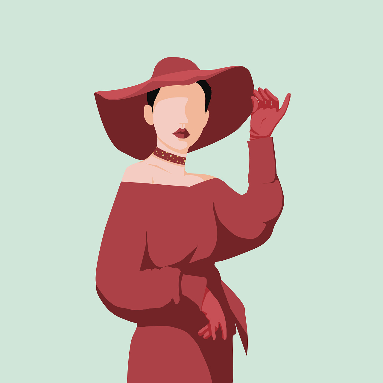 简约系列插图|插画|艺术插画|youna阳 - 临摹作品 - 站酷 (zcool)