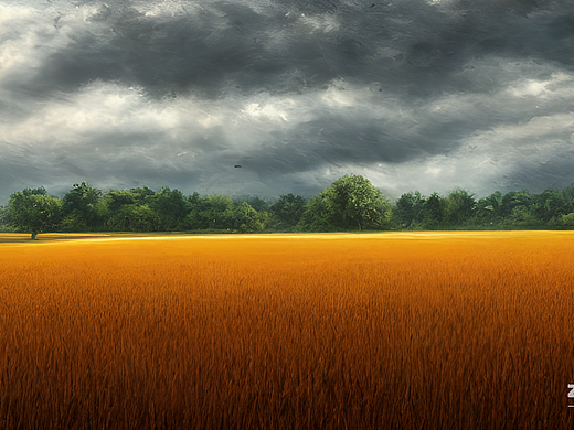 #AI创作实验室#雨后田野