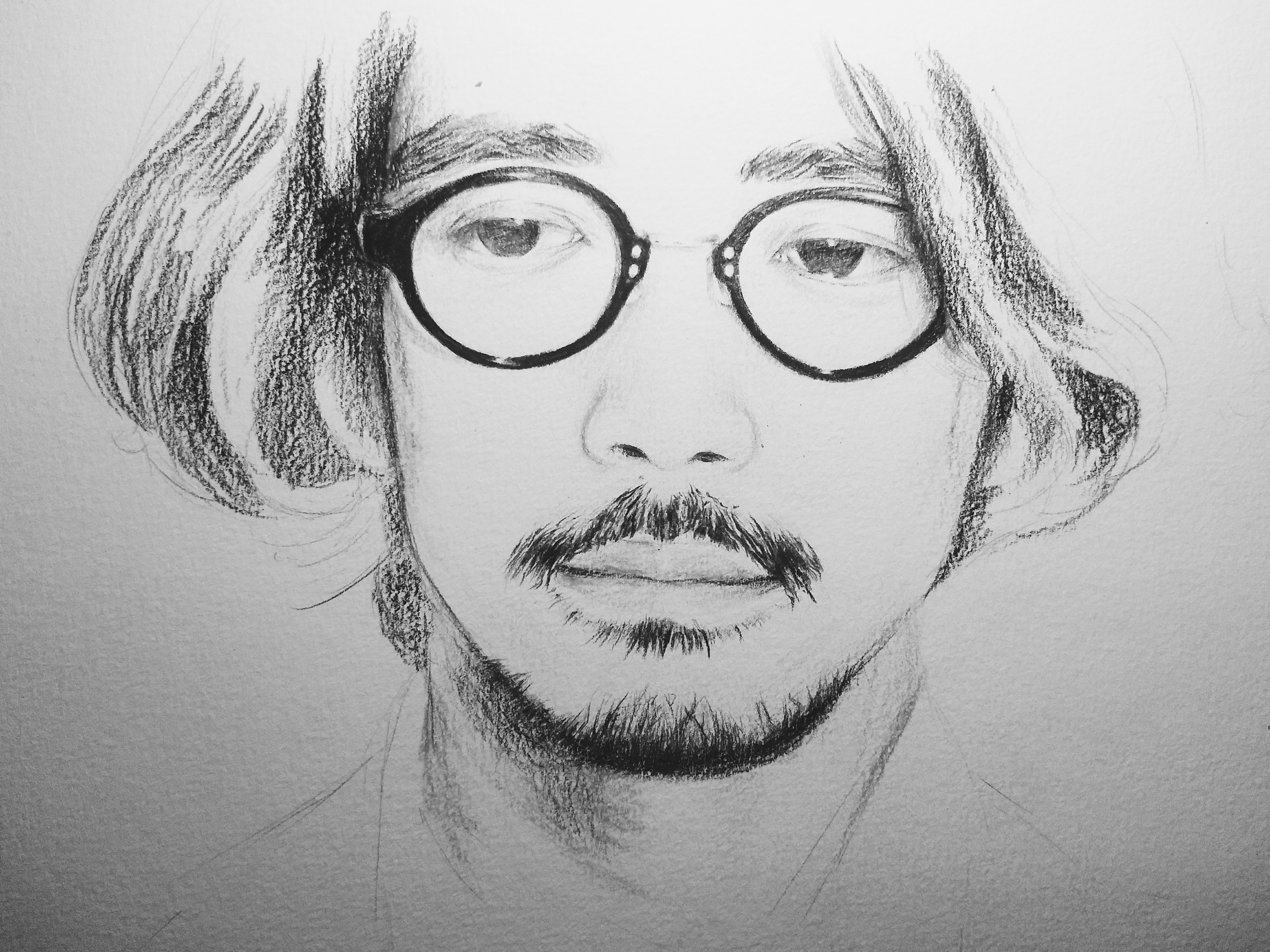 【手绘练习】大桥好规 - 有点慵懒但绝不邋遢的帅大叔|插画|创作习作