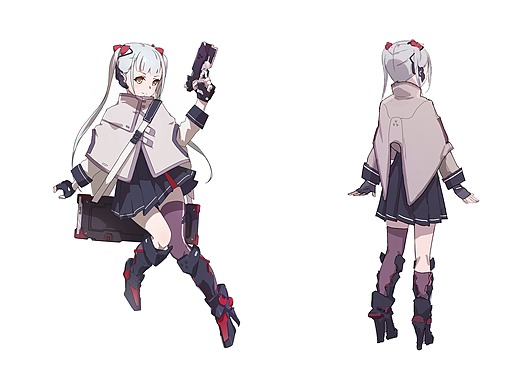 游戏插画日系卡通-美少女特工