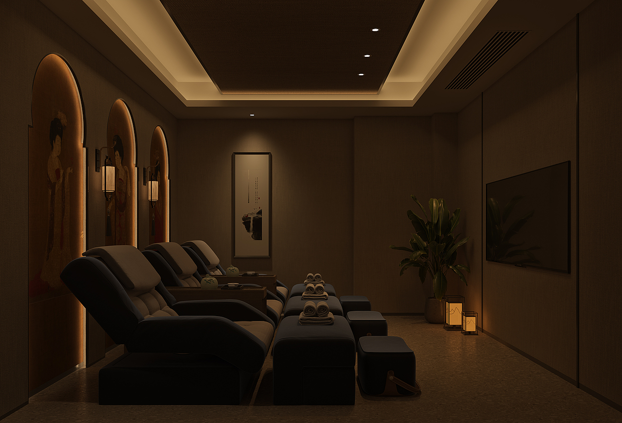 上海浦东瀚境SPA（图ZMjcxNTczNzQ0） - 商业空间设计 - 站酷设计师拓扑视觉Punbaa原创素材 - 站酷ZCOOL