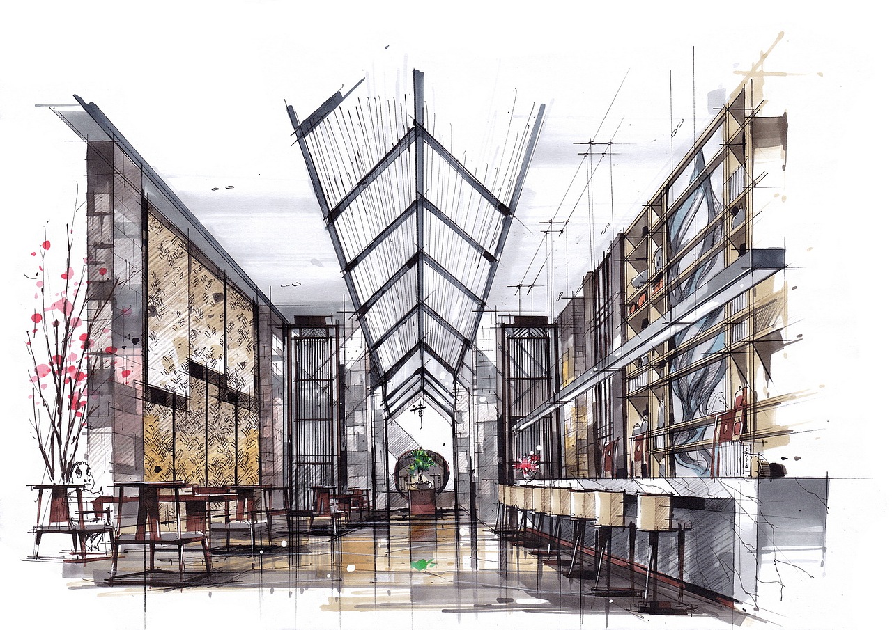 吕律谱室内手绘作品(卓越手绘)_吕律谱-站酷zcool