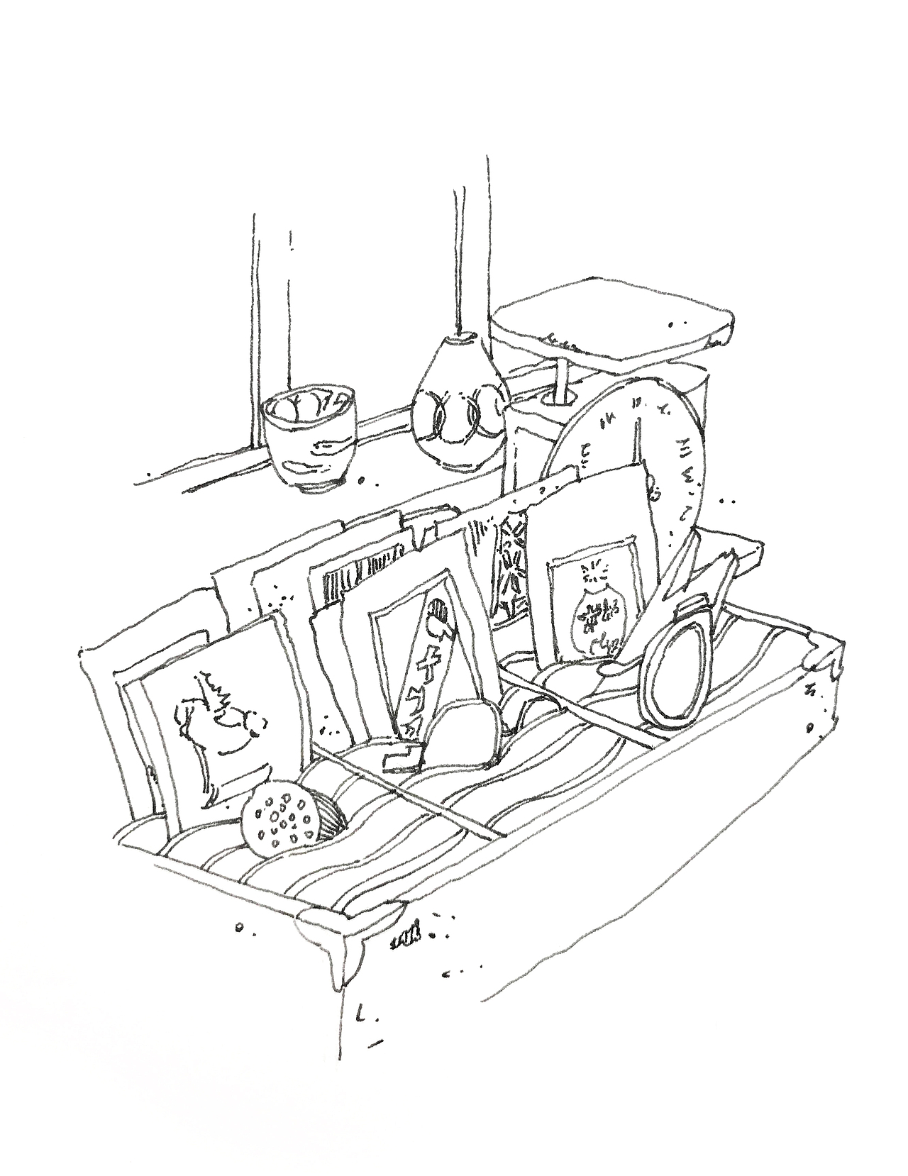 小清新场景插画