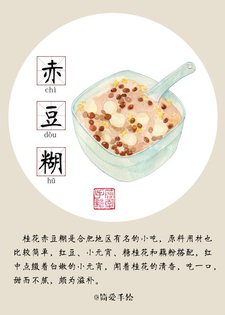 【纸上的美食】行走在合肥，合肥，合肥（图ZNTM3NjY5MzY=） - 商业插画 - 站酷设计师简爱手绘原创素材 - 站酷ZCOOL