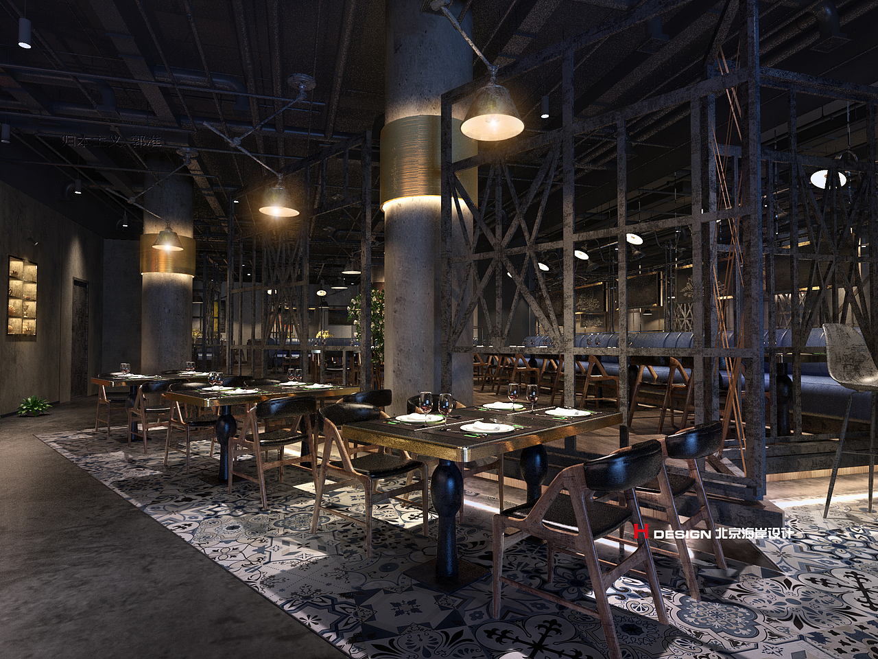 时尚餐饮设计山姆大叔上海日月光店