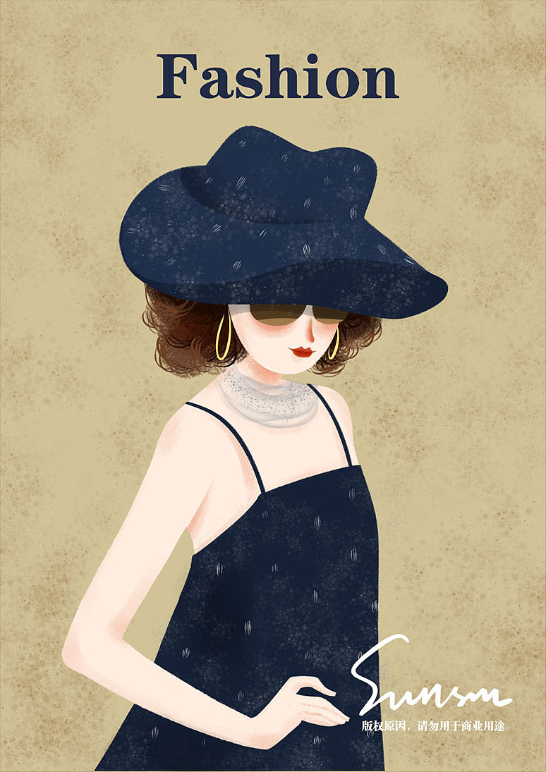 时尚女郎|插画|商业插画|圣淼 - 原创作品 - 站酷 (zcool)