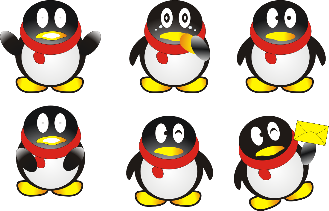 cdr手绘qq图标/qq头像|平面|图案|zhaozhen2015 - 原创作品 - 站酷