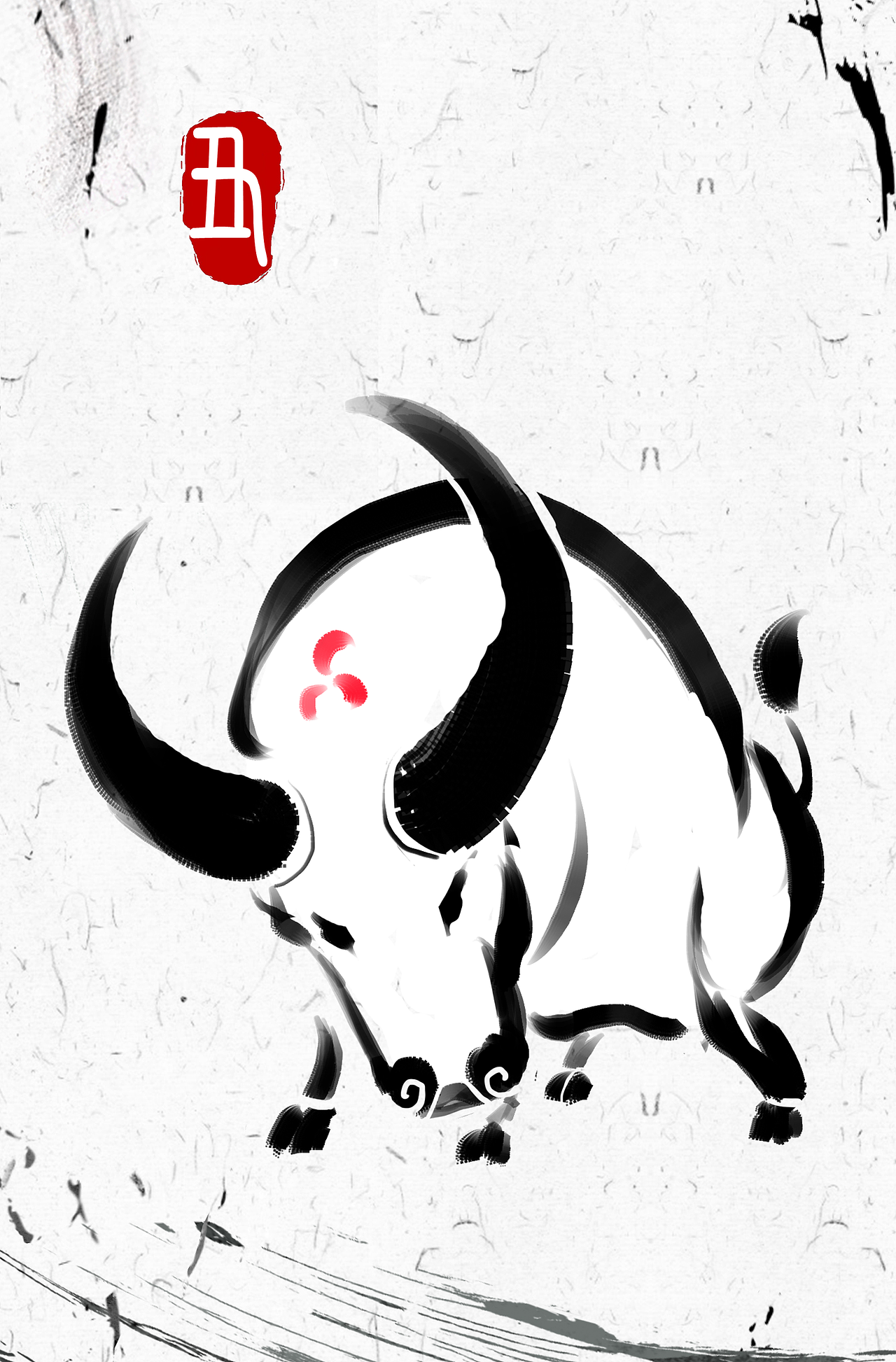 水墨十二生肖|插画|绘本|z90738525_原创作品-站酷zcool