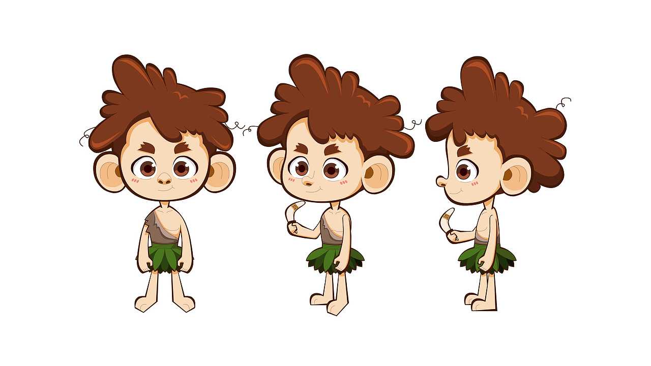 原始人的一家（图ZMTIxMzczMTg4） - 儿童插画 - 站酷设计师崔小条原创素材 - 站酷ZCOOL