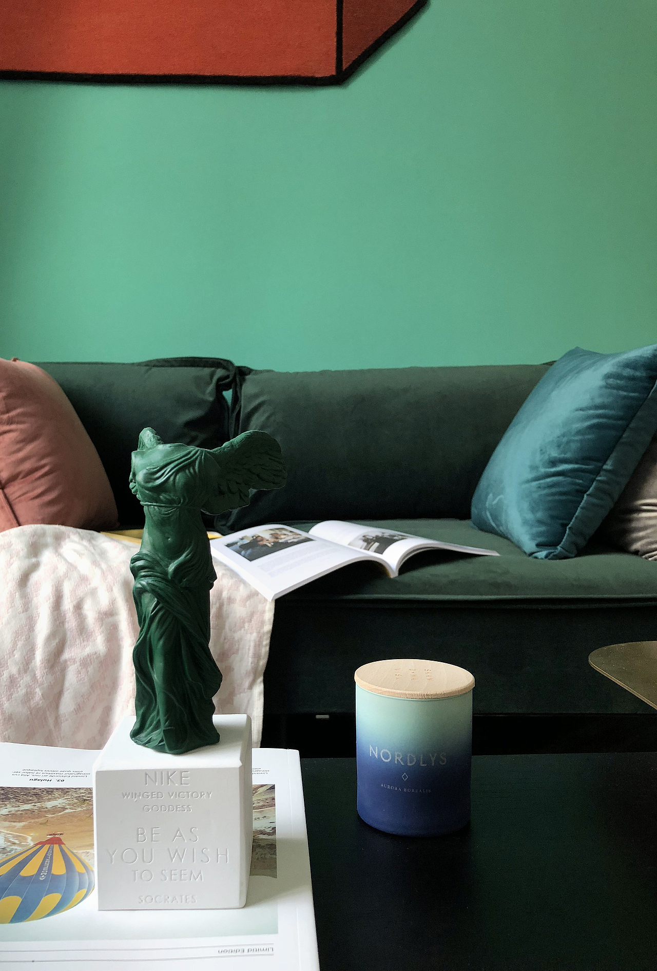 时髦墨绿+脏粉,尽显高级感