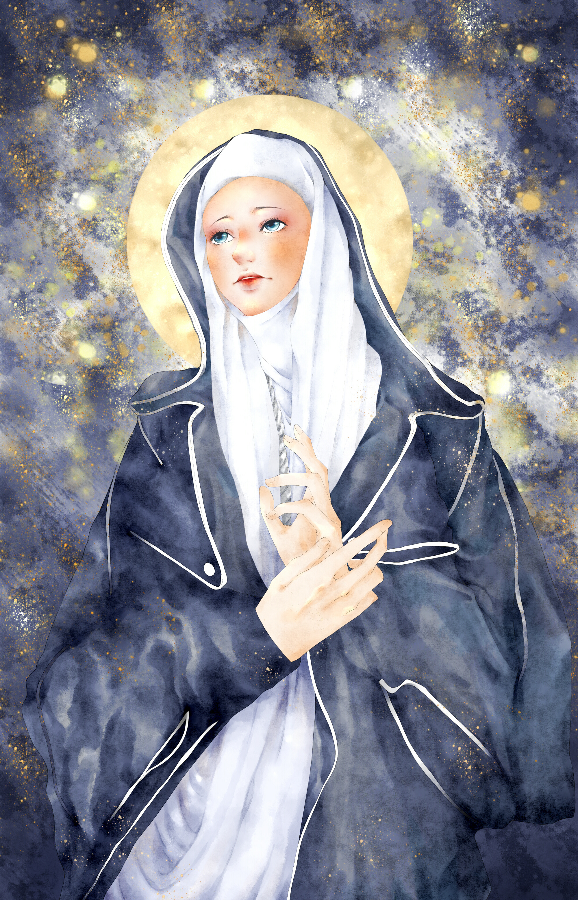 一个伟大的修女嬷嬷诞生了(画照片练习)