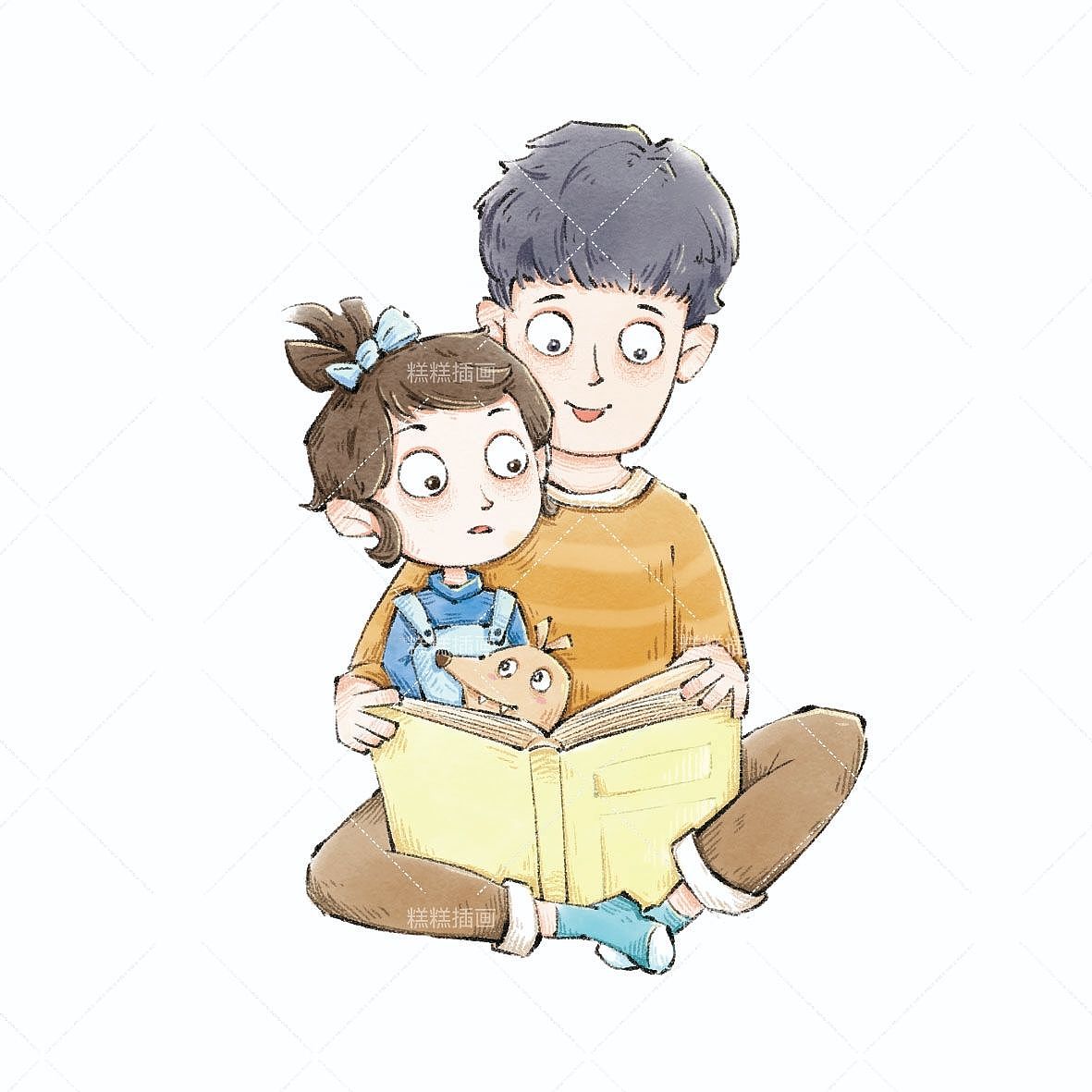 ②美式风格儿童插画人物设计/原创分享😍（图ZMzQxNjc4OTU2） - 儿童插画 - 站酷设计师河鲀原创素材 - 站酷ZCOOL