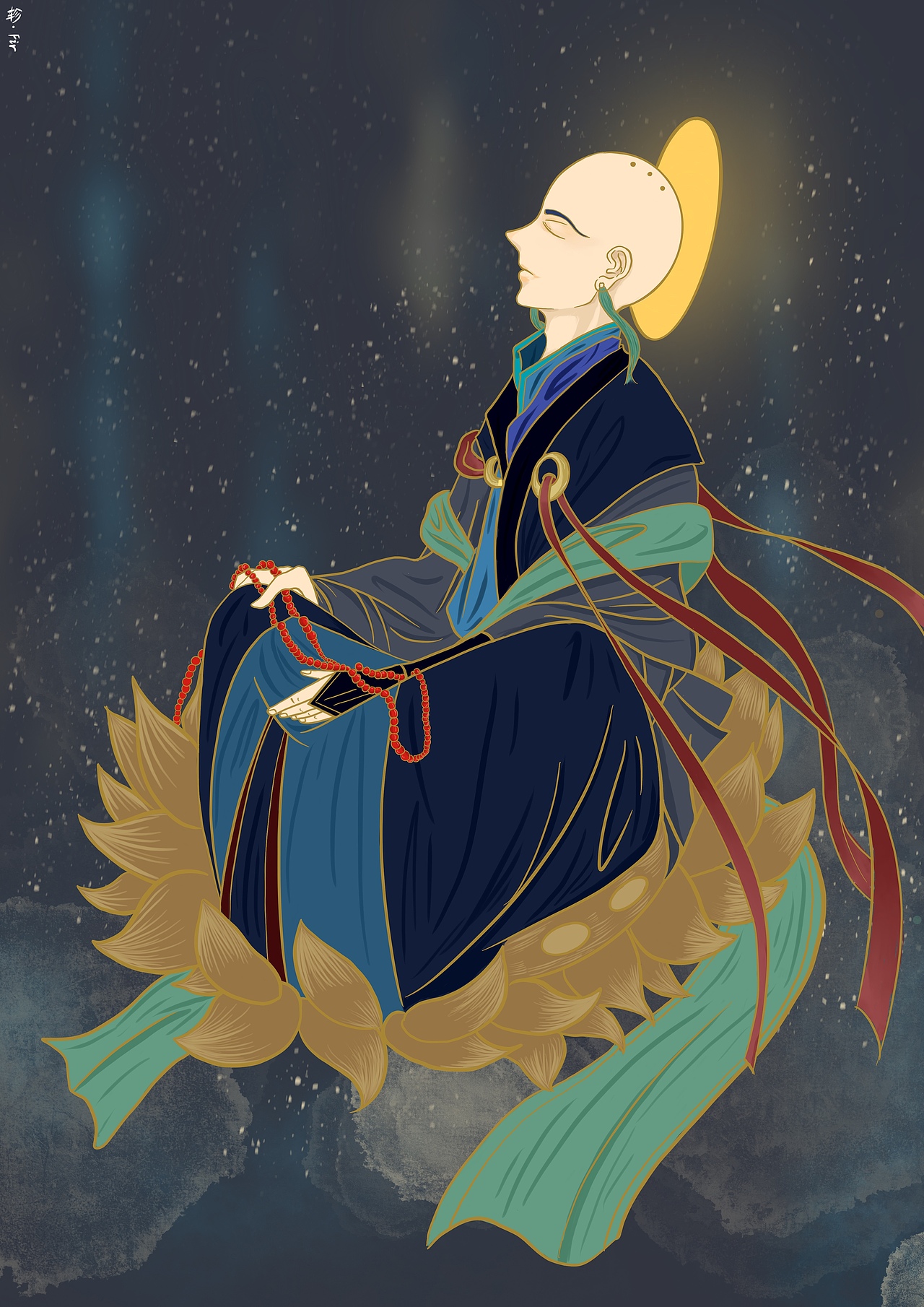 朱雀七星宿插画