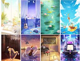 全民k歌插畫(huà)背景