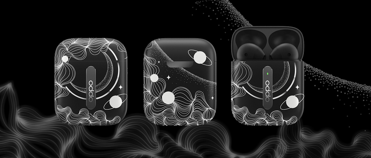 盛大星空 | OPPO Enco Free耳机套设计大赛（图ZMTkwMzMzNTY0） - 图案 - 站酷设计师野生胖鸟原创素材 - 站酷ZCOOL