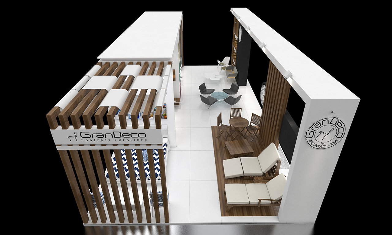 中式家居家具展位