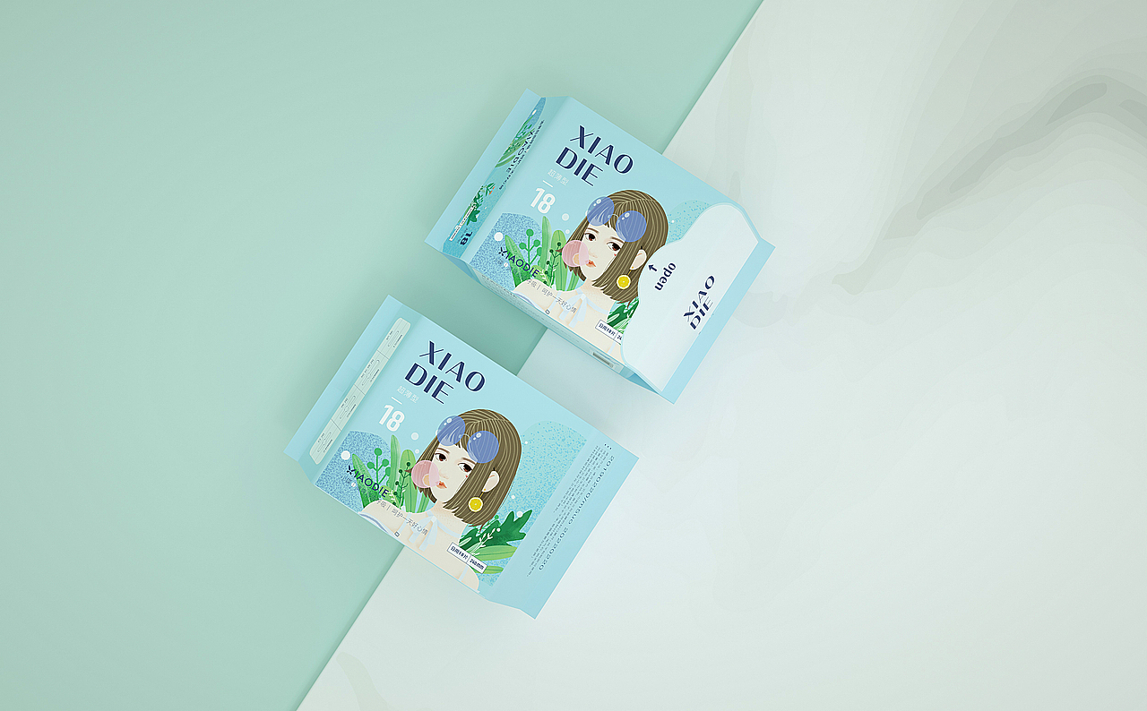 小蝶卫生巾包装设计