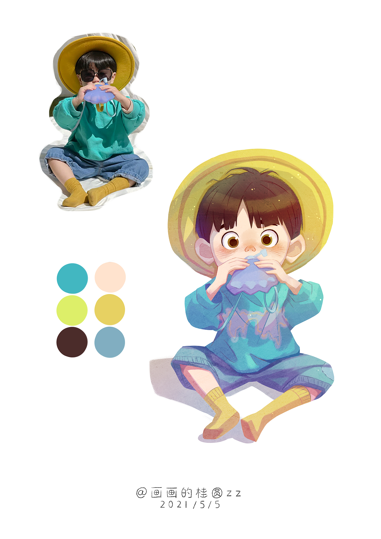 画照片（图ZMjU5NjQ5Njk2） - 儿童插画 - 站酷设计师画画的桂圆zz原创素材 - 站酷ZCOOL