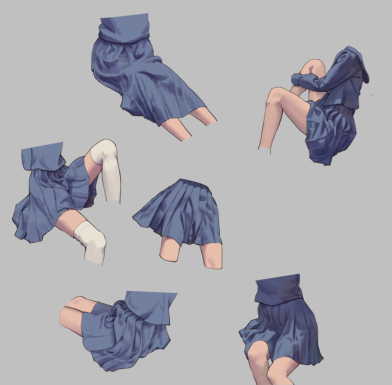 今日份练习:jk小裙子